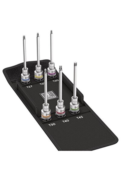 wera Torx screwdriver Top Bottom Set 1/2", Wera, 6 pieces, matt chrome, in te...