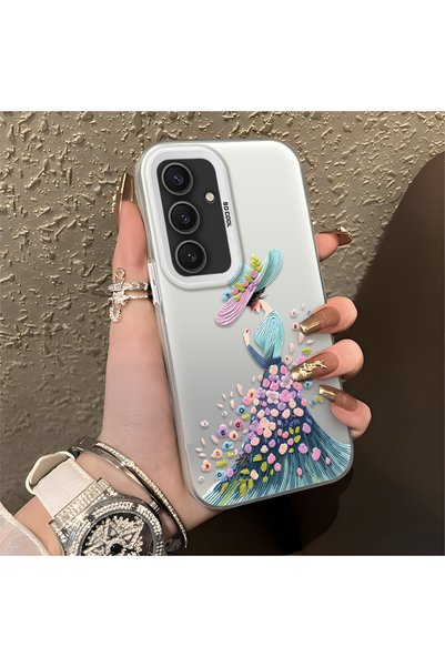 Hontinga Samsung Galaxy S25 Plus Compatible Silicone Edge Hard Back Case Coup...