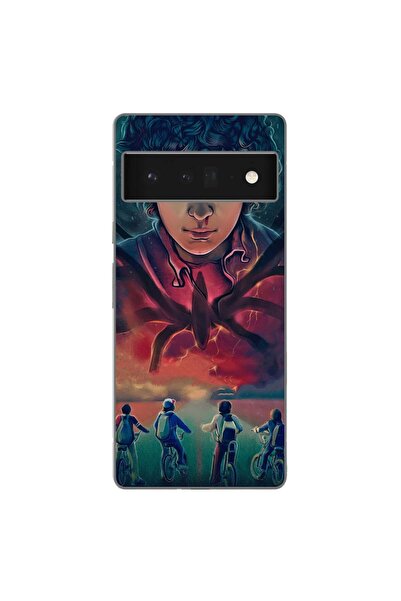 OEM Θήκη συμβατή με Google Pixel 6 Pro από σιλικόνη gel TPU με σχέδιο Strange...