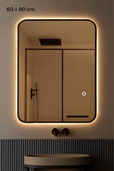 bity thok Led Electric Wall Mirror with Three Adjustable Touch Light Modes/60...