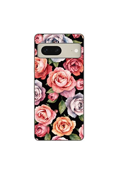 OEM Husa compatibila cu Google Pixel 7 Silicon Gel Tpu Model Colorfull Roses ...