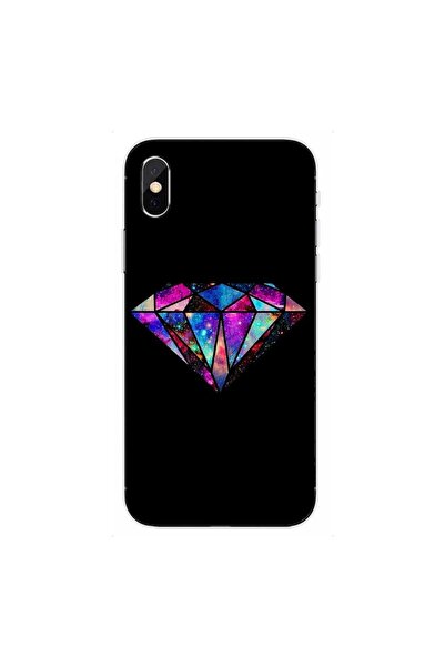 OEM Калъф, съвместим с Apple iPhone XS Max, силиконов гел TPU модел, диаманте...