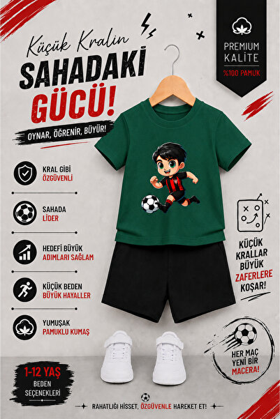 OVERMAX Tsubasa set za decu sa printom – majica i šorts, kombinacija od 2 del...