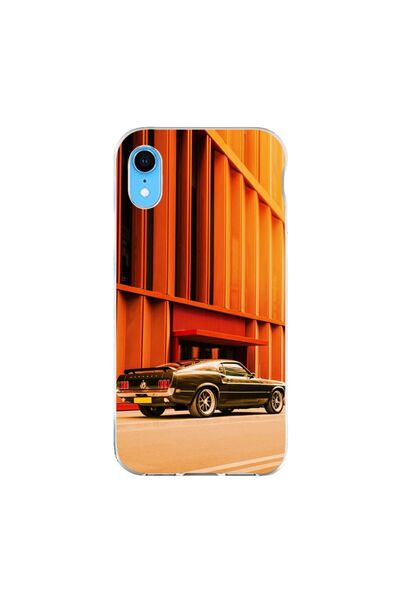 OEM Husa compatibila cu Apple iPhone XR Silicon Gel Tpu Model Mustang Sunset
