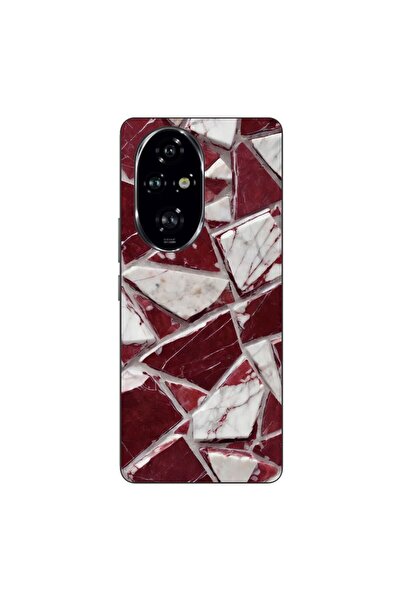 OEM Husa compatibila cu Honor 200 Pro Silicon Gel Tpu Model Broken Glass Red ...
