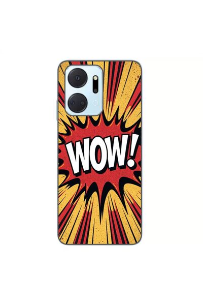 OEM Θήκη συμβατή με Honor X7a από σιλικόνη gel TPU με σχέδιο κόμικ και κείμεν...