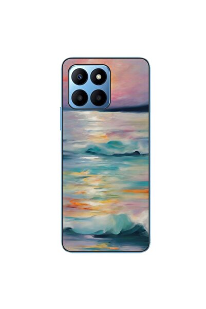 OEM Husa compatibila cu Honor X8 5G Silicon Gel Tpu Model Watercolor Sea View