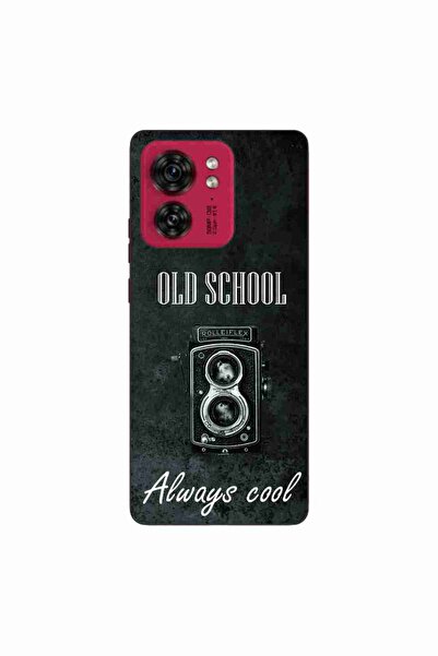 OEM Husa compatibila cu Motorola Edge 40 Silicon Gel Tpu Model Retro Camera