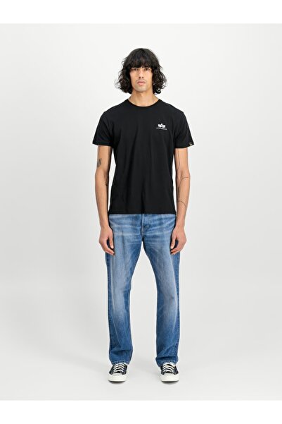 Alpha Industries Tricou cu imprimeu pe spate – Tricou negru bărbătesc
