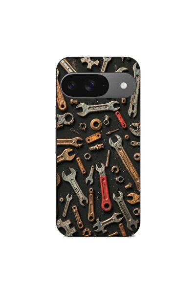 OEM Husa compatibila cu Google Pixel 9 Silicon Gel Tpu Model Mechanic Tools P...