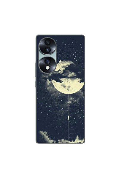 OEM Husa compatibila cu Honor 70 Silicon Gel Tpu Model Moon Climbing