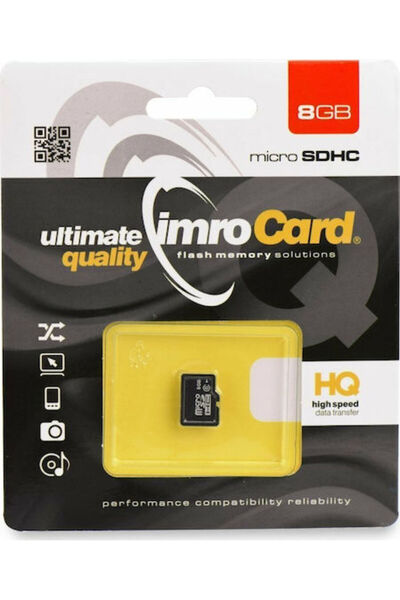 Imro microSDHC 8GB Κατηγορία 10 Υψηλής Ταχύτητας