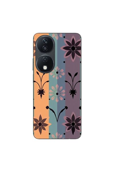 OEM Husa compatibila cu Honor X7b Silicon Gel Tpu Model Vintage Decal Flower
