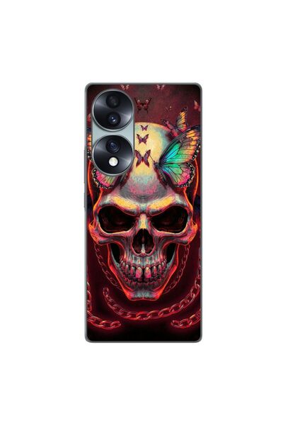 OEM Θήκη συμβατή με Honor 70, από σιλικόνη gel TPU, με ολογραφικό κρανίο και ...