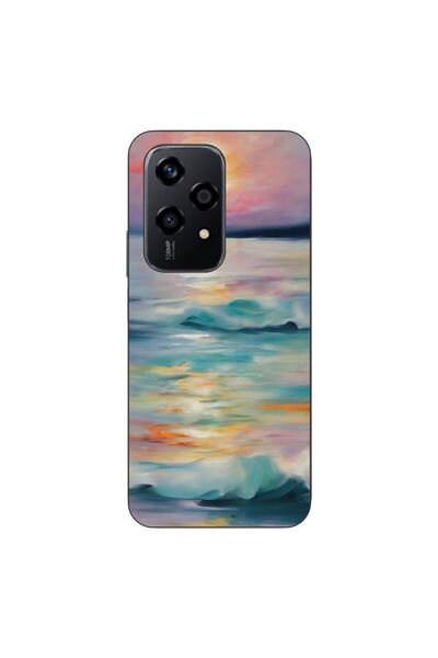 OEM Husa compatibila cu Honor 200 Lite Silicon Gel Tpu Model Watercolor Sea View