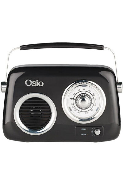 OSIO OPR-3040B Ρετρό Φορητό Ραδιόφωνο Επαναφορτιζόμενο με Bluetooth και USB Μ...