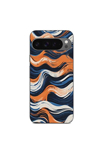 OEM Husa compatibila cu Google Pixel 9 Pro XL Silicon Gel Tpu Model Abstract ...
