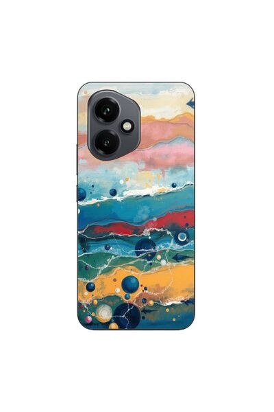OEM Θήκη συμβατή με Honor 400 από σιλικόνη gel TPU με σχέδιο Υδάτινο Κόσμο