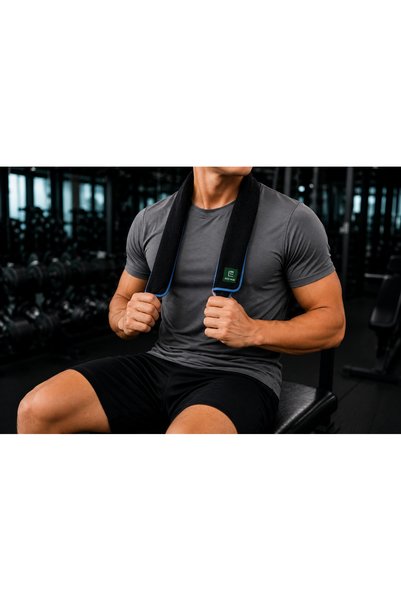 Eco hug Premium Black Bamboo Gym Towel 35 x 75 cm |2 Pieces| Ultra Soft, Quick Dry & Highly Absorbent | Lightweight Sports, Fitness, Yoga & Travel Towel