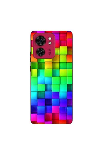 OEM Husa compatibila cu Motorola Edge 40 Silicon Gel Tpu Model Colorful Cubes