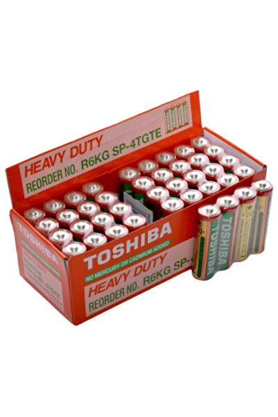Toshiba Toshiba alkaline batteries, aa, 40 pieces/box