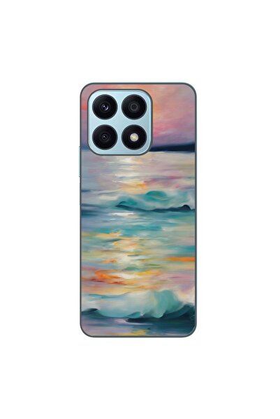 OEM Husa compatibila cu Honor X8a Silicon Gel Tpu Model Watercolor Sea View