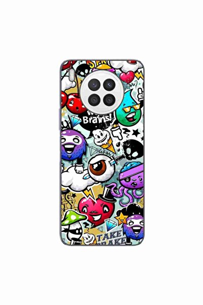 OEM Husa compatibila cu Huawei Nova 8i Silicon Gel Tpu Model Pop Art Graffiti
