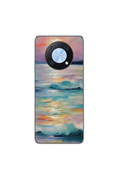 OEM Husa compatibila cu Huawei Nova Y90 Silicon Gel Tpu Model Watercolor Sea ...