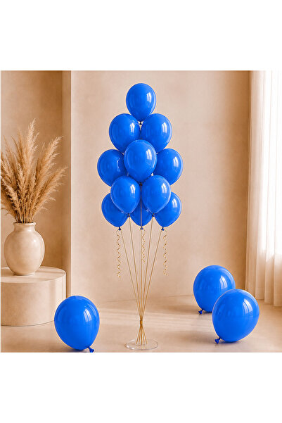 BeySüS Blue Color Latex Pastel Balloon (30 cm) - 100 Pieces