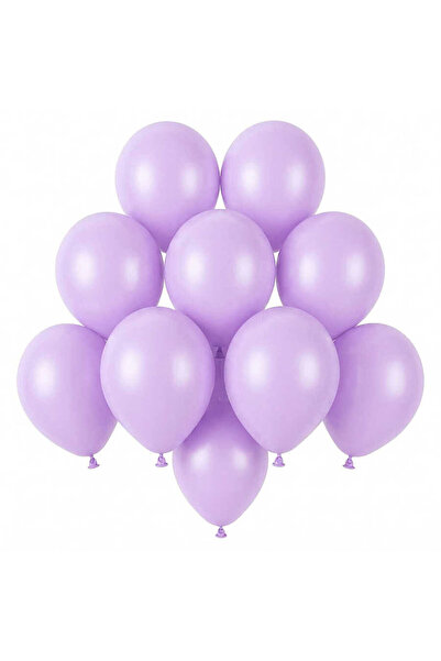 BeySüS Lilac Color Latex Pastel Balloons (13 cm) - 10 Pieces