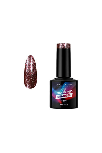 Elixir LASER DIAMOND SEMI GEL (ΗΜΙΜΟΝΙΜΟ ΒΕΡΝΙΚΙ) -1232 (Red Gold-coloRed) 8ML