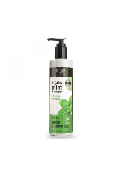 Natura Siberica ORGANIC SHOP MINT AND LEMONGRASS REFRESHING SHOWER GEL 280ML