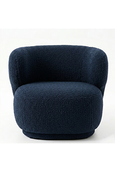 homejoyz Chair Boucle Fabric and Swedish Wood - Hazel - Light Brown - 80X75X7...