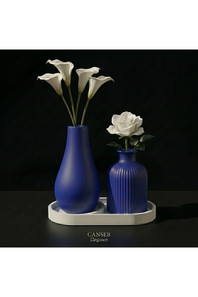 CANSEB Elegance 3-Piece Premium Avangard - Vase Set - Special Craftsmanship -...