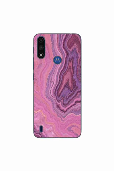 OEM Husa compatibila cu Motorola Moto E7 Power Silicon Gel Tpu Model Pink Qua...