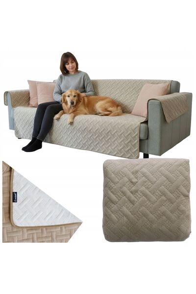 Mardil Dog Sofa Cover Waterproof Non-Slip 167x193 Beige, bed protector pet mat