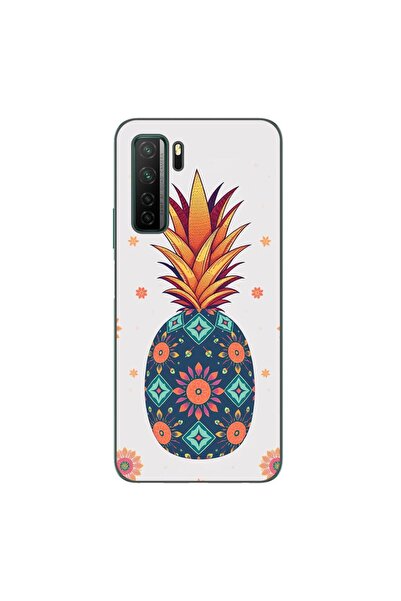 OEM Husa compatibila cu Huawei P40 Lite 5G Silicon Gel Tpu Model Floral Pinea...