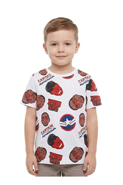 Marvel Toddler Boys Captain America All-Over Print T-Shirt