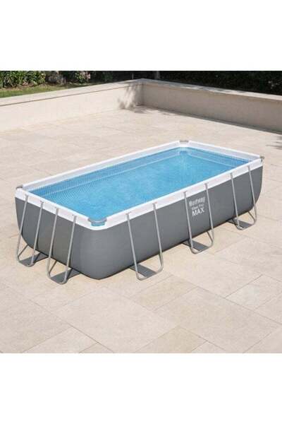 Generic Steel Pro Max Rectangular Pool size 4.04 x 2.01 x 1.00 meters with wa...