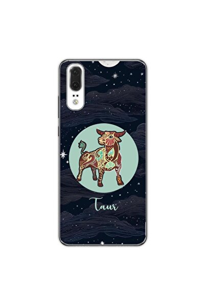 OEM Case compatible with Huawei P20 Silicone Gel Tpu Taurus Horoscope Pattern