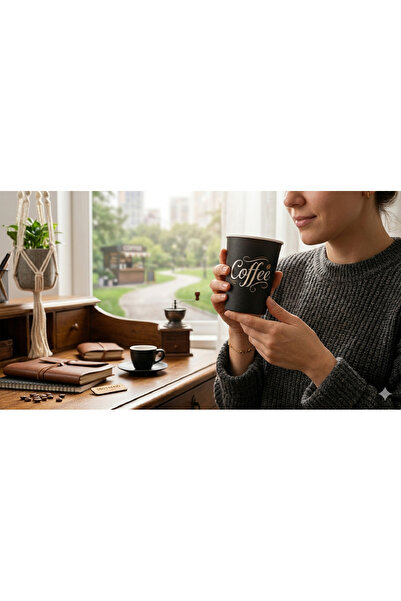 BENCUP 8 Oz ( 240 Ml ) Karton Bardak , 40 Adetli Paket, Kullan At Kahve Ve Çay Bardağı