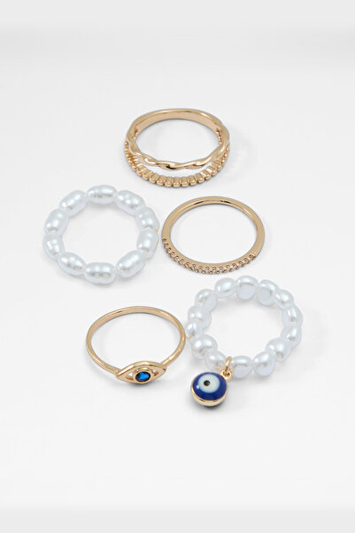 Aldo EYESEEPEARL - Kadın Gold Rengi Yüzük Seti