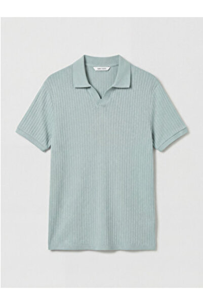 LC Waikiki New Season Green Polo Collar Pique Men's T-Shirt