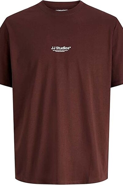 Jack & Jones Tricou bărbătesc JJESOHO TEE SS CREW NECK NOOS, Culoare: Ciocola...