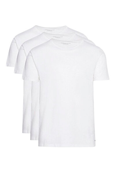 Tommy Hilfiger Ανδρικό Σετ T-shirt 3 Τεμαχίων Λευκό UM0UM03138-0WT