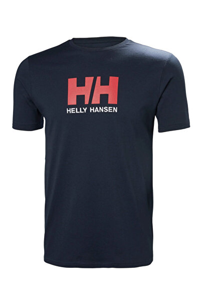 Helly Hansen Ανδρικό HEH Logo T-Shirt Navy Μπλε 33979-597