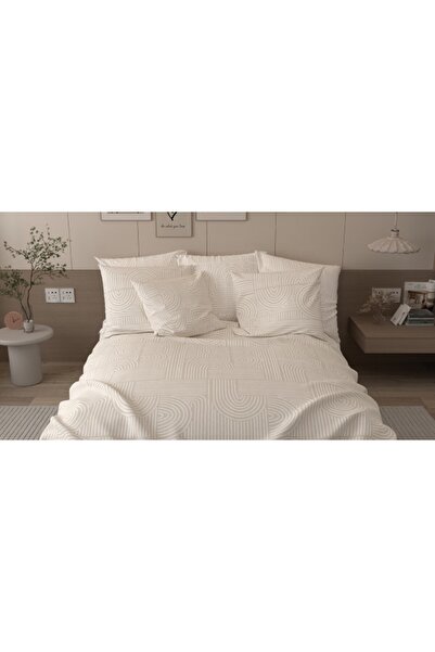 OEM Σούπερ Διπλό Σετ 240x260εκ. Σαλονίνα Νάκοσος (μπεζ)
