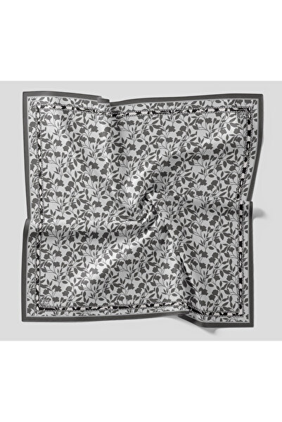 Levidor Crystal Scarf Ivy Pattern Gray