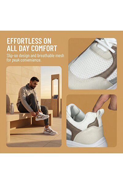 Saudi Step Unique Thick Platform Sole Men Casual Sneakers Premium Mesh Design...