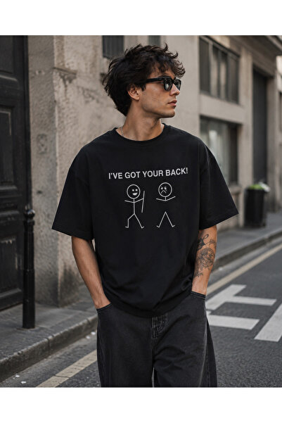 Harmandar Μπλουζάκι "Got Your Back " με Άνετη Εφαρμογή – Unisex Σχέδιο με Στά...